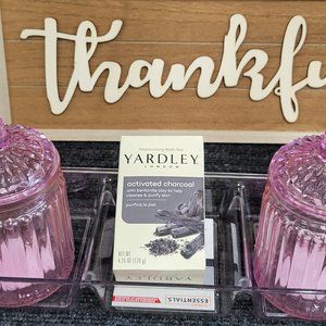 Yardley London Moisturizing Bath Bar Activated Charcoal 4 Oz. - Pack of 5